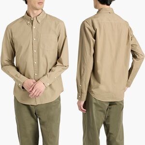 ALEX MILL Tan Mill cotton-poplin shirt